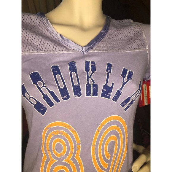 Y2K NWT Brooklyn 89 Purple mesh top tshirt - Picture 4 of 10